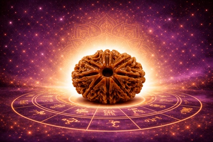 Seven Mukhi Rudraksha is associated with health and prosperity. Helps in overcoming health issues and brings wealth and abundance.
